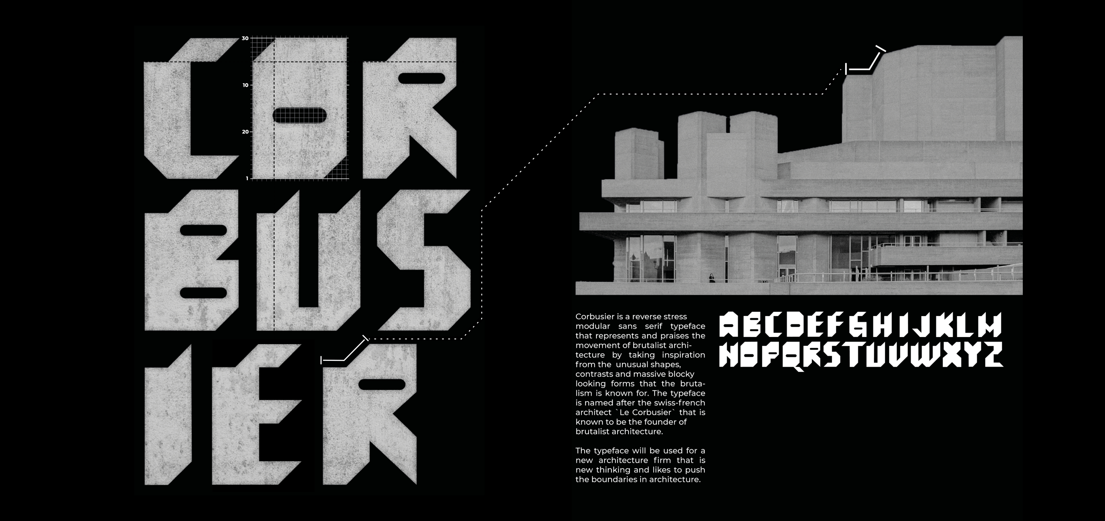 Anders brand wordmark in white placed on top of an image of a modern interior design.